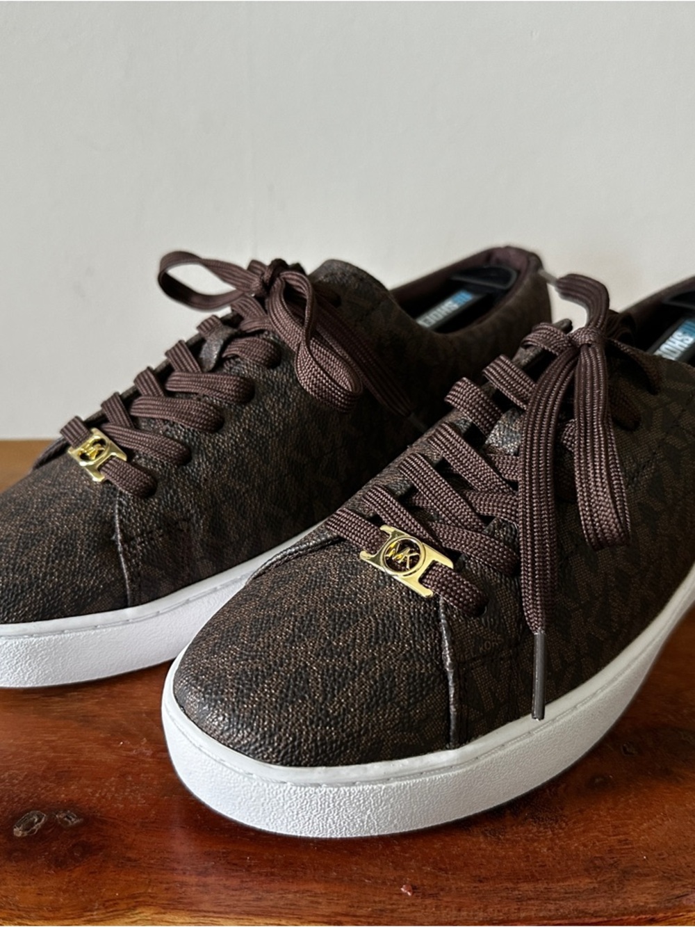 Michael Kors Brown Logo-Print Low-Profile Sneakers women’s size 8.5